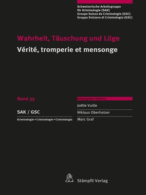 cover image of Wahrheit, Täuschung und Lüge Vérité, tromperie et mensonge